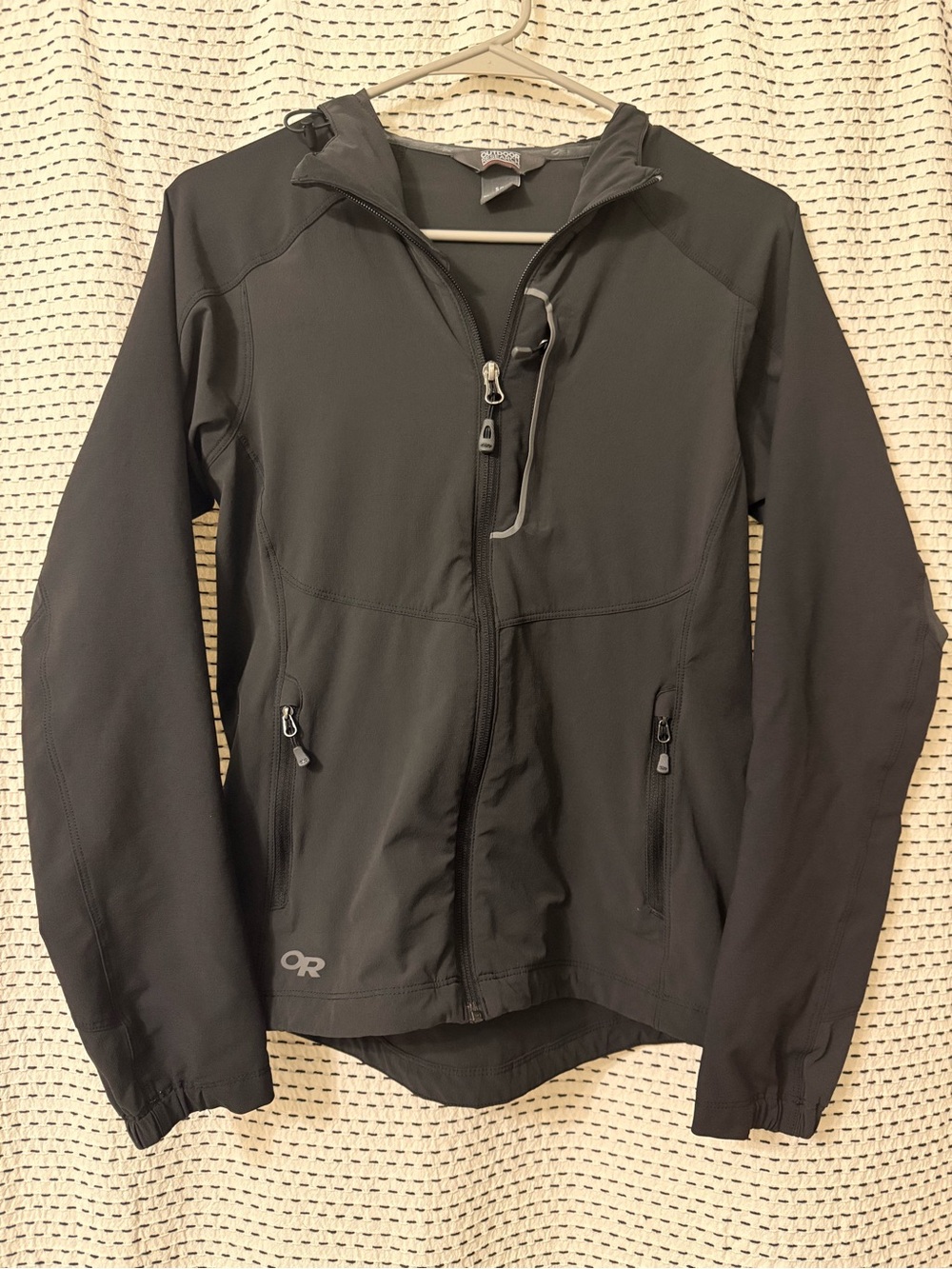 Outdoor Research Black Hooded Softshell Jacket
